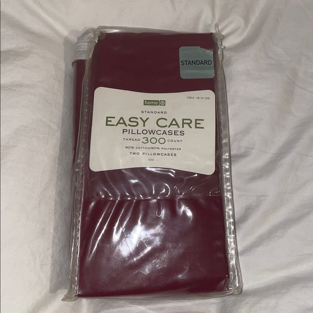 Target burgandy Standard Pillowcases